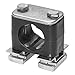 Tube Clamp, 1.99in H, 316 SS, Size 7/64in