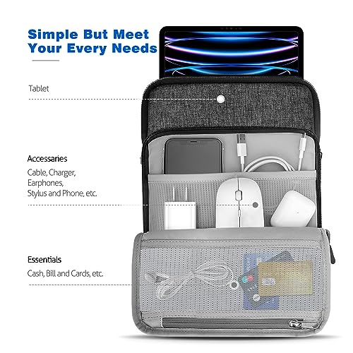 Dadanism 13.3 Inch Tablet Sleeve Shoulder Bag Carrying Case for iPad Pro 13" M5/M4 2025/2024, iPad Air 13" M4/M3 2026/2025 - Image 3