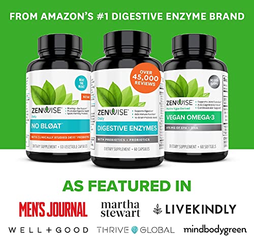 Zenwise Health Immune & Probiotics Digestive Support - Zinc, Vitamin C & Elderberry Immunity Booster, Plus 11 Billion CFU Probiotics for Super Digestive Aid - Supplement for Men and Women - 60 Count