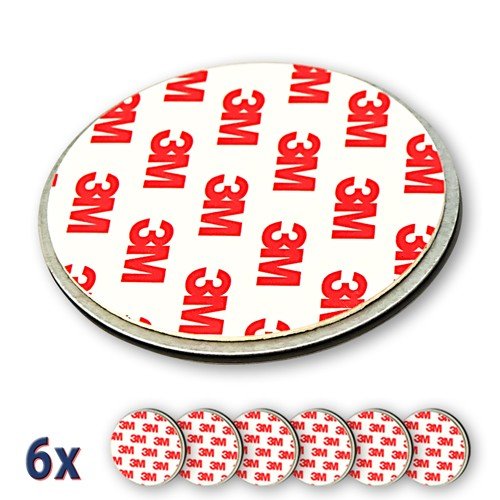 Preisvergleich Produktbild 6X Nemaxx NX1 Quickfix Magnet für Rauchmelder / Funkrauchmelder / 230V Rauchmelder