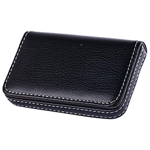 Caja magnética de piel sintética para tarjetas de crédito y tarjetas de visita Cover
