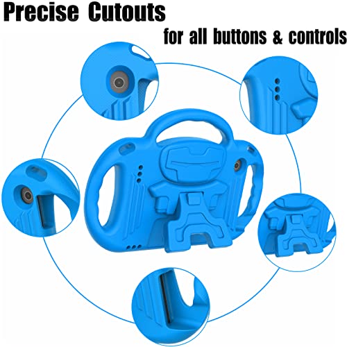 Ltrop Kindle Fire 7 Tablet Case, Fire 7 2019/2017 Case For Kids - Light Weight Handle Stand Shoulder Strap Child-Proof Case For Fire 7-Inch Display Tablet (9Th Generation & 7Th Gen) - Blue #TOP3