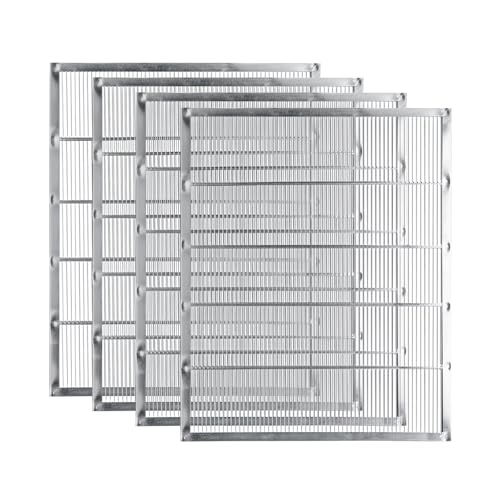 UIVONIGK Metal Queen Excluder for 10 Frame Beehive Metal Queen Bee Excluder Beekeeping Queen Excluders Beekeeping Tools (3)