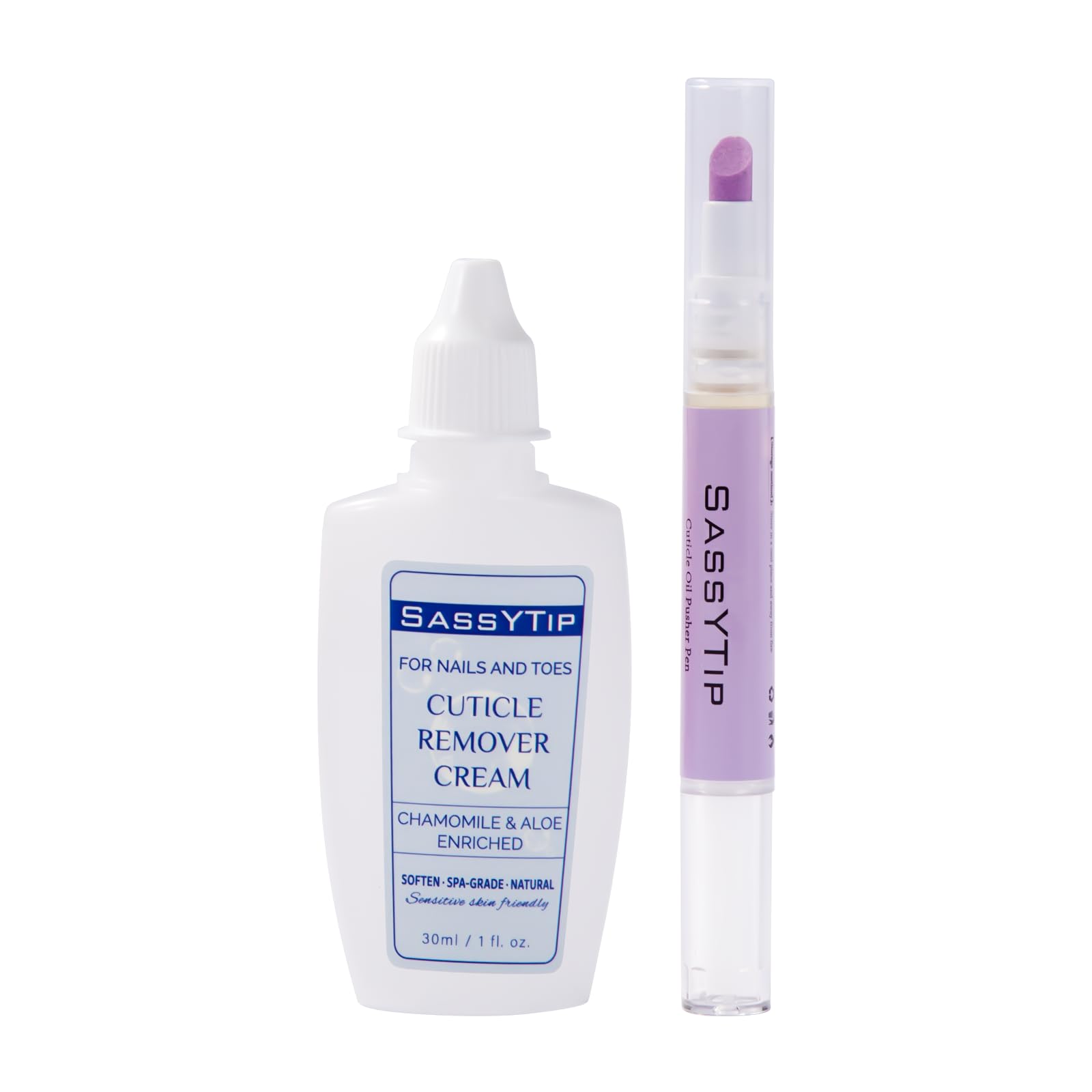 Cuticle Pusher Oil Pen, Ceramic Tip, 2-in-1 Cuticle Remover