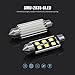 SIRIUSLED Super Bright 2835 Chipset Canbus Error Free LED Festoon Bulbs for Car Interior License Plate Dome Trunk Lights 1.72” 41MM 42MM Festoon 211-2 569 578 6000K White Pack of 2