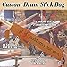 Custom Drum Stick Bag Personalized Portable Drumstick Holder with Name Logo Leather Drumsticks Bags Cases Drummers Gifts