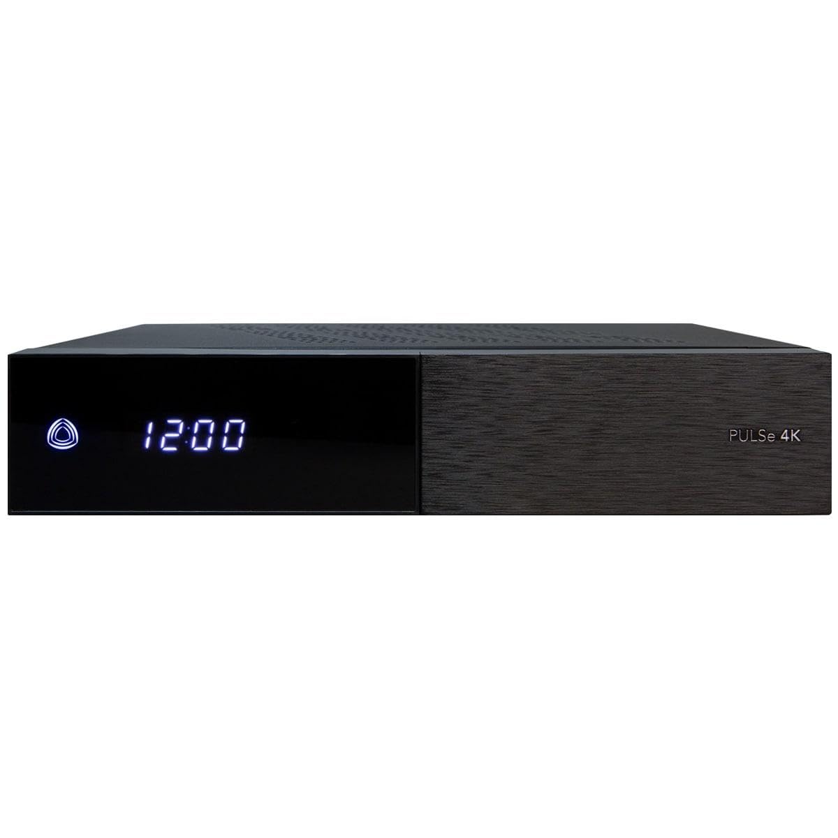 AB Pulse 4K UHD Sat Receiver (2X DVB-S2X Sat, Linux E2, PVR, H.265, HDR10, Ultra HD 2160p, 2 GB RAM & 8 GB Flash, USB 2.0, HDMI, CI, CA-Kartenleser, MicroSD-Slot, LAN, schwarz, 2TB)