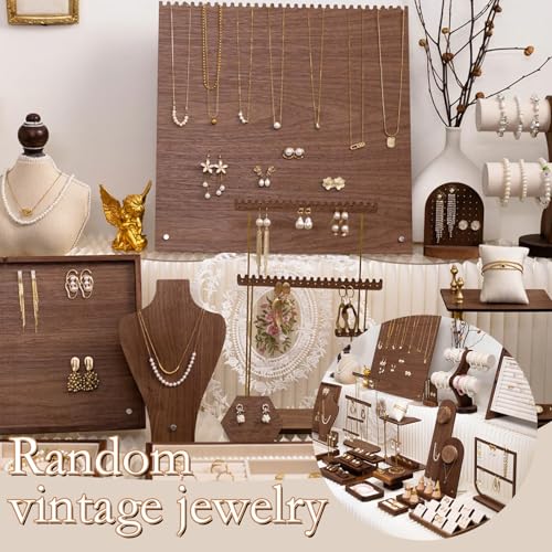 Image of SMUOBT Mystery Jewelry Jar Bundle - Surprise Vintage Jewelry Box for Women,Gift Jewelry Set (Necklace, Earrings, Rings,Kracelet,Keychain) - Unique Birthday Gift for Women