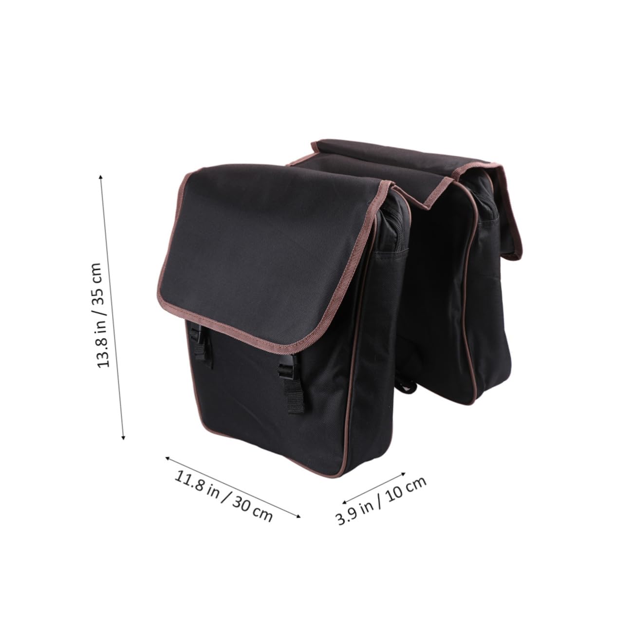 SUPVOX Borsa Sella Bici Posteriore Nera in Nylon, 1 Pezzo | Bici Pieghevole, Uso Outdoor Sportivo, Compatta e Resistente All'usura, Facile da Pulire