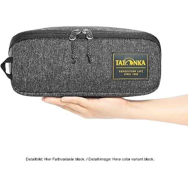 Tatonka Cosmetic Square Zip Pouch M (2 л) - расширяемый мешок для белья с 2 сетчатыми карманами на молнии, без PFC/PFS - 10 x 25 x 9 см (темно-синий)