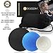 Lacrosse Massageball-Set, Triggerpunkt-Massagebälle, 6 cm, 5 cm und 3 cm, kostenlose Videoanleitung, Booklet und Tasche