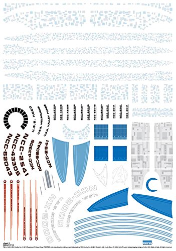 Polar Lights MKA017 1:1000 USS Excelsior-Aztec Decal Set - Thumbnail 2
