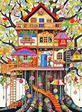 Cross & Glory Jigsaw Puzzles 1000 Pieces for Adults | Fantastical Treehouse Escape | Whimsical Art | Whimsical 1000 Piece Puzzle for Adults | Vibrant Treehouse Puzzle | Satin Finish | 20x27 Inches