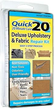 Liquid Leather No Heat Leather, Vinyl & Fabric Repair Kit Home Car Boat Office Luggage Colors & Grains (30-122)