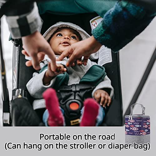 Trendplay Insulated Breastmilk Cooler Bag With Ice Pack, Baby Bottle Insulated Tote Bag, Portable Bottle Warmer Storage Organizer For 4 Bottles, For Travel Stroller Organize #TOP4