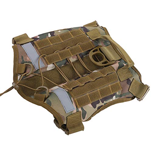 Dibiao Hond Vest Verstelbare Anti‑Lost Hond Vest Met Harnas Leiband Voor Outdoor Trainingcamouflage Groen L - Image 5