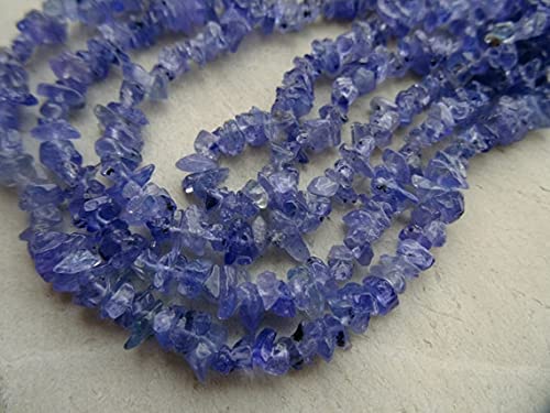 Tanzanite naturelle en perles de 4-5mm pour création bijoux DIY