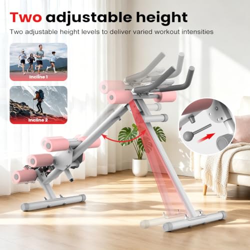 Image of RELIFE REBUILD YOUR LIFE AB Workout Machine Adjustable Ab Trainer Machine | Exercise Equipment for Home Gym Foldable Ab Cruncher Strength Training Equipment, Full Body Workout Equipment 440 LBS
