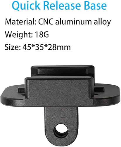 Miniatura 2 de PellKing Soporte adaptador de trípode de base de liberación rápida compatible con GoPro Hero 11, 10, 9, 8, 7, 6, 5, 4 Session Max, Insta360 One R,