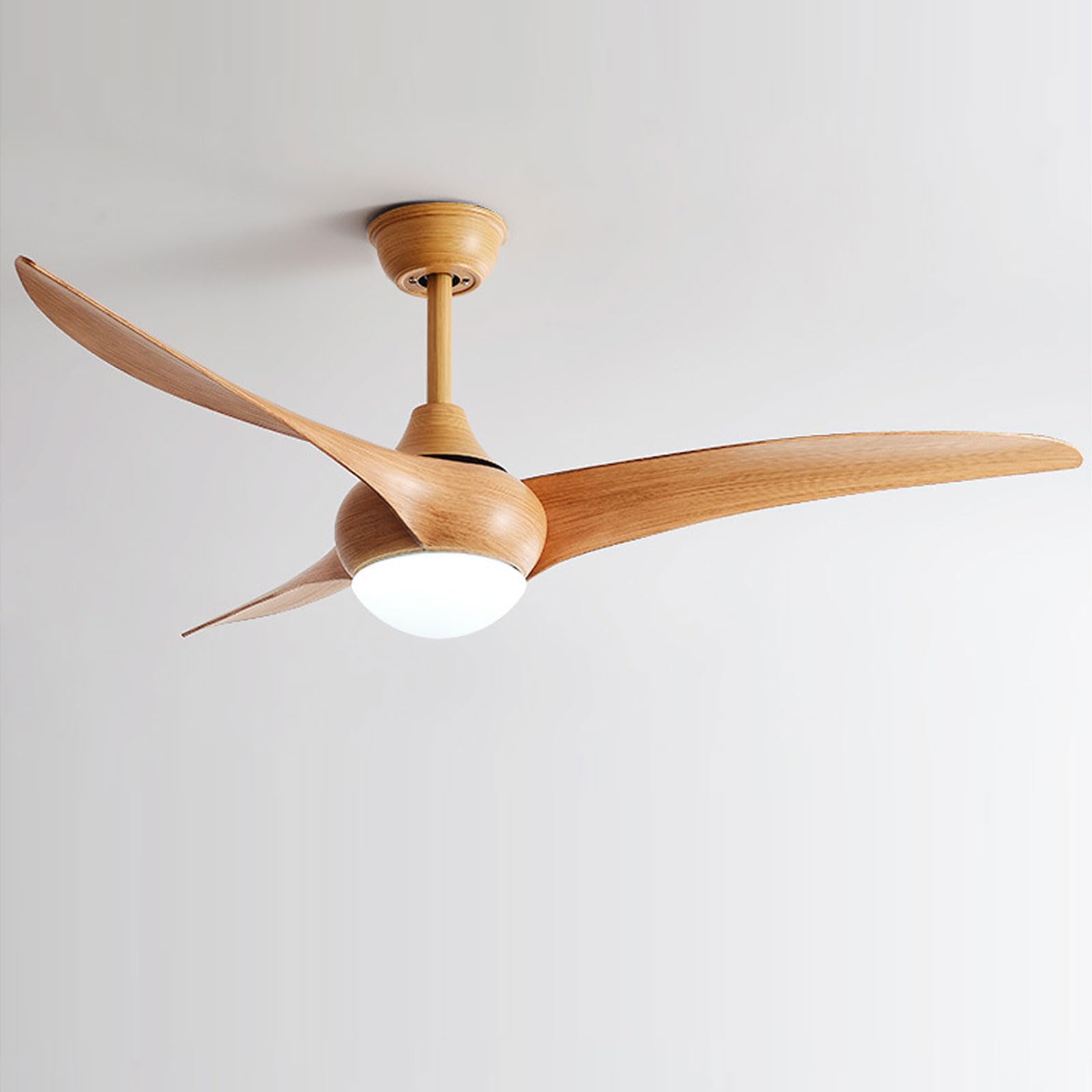 HXYSXHJUO Modern 52in Ceiling Fan With Light Indoor Quiet Fans 3 Blades, Remote 6 Speed 18W LED Lighting For Living Room Dining Bedroom Lounge