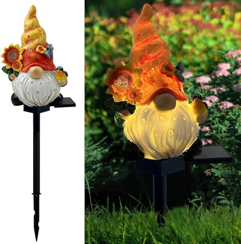 YumSur Solar Lustig Gartenzwerg Gartendeko Draußen,Wichtel...