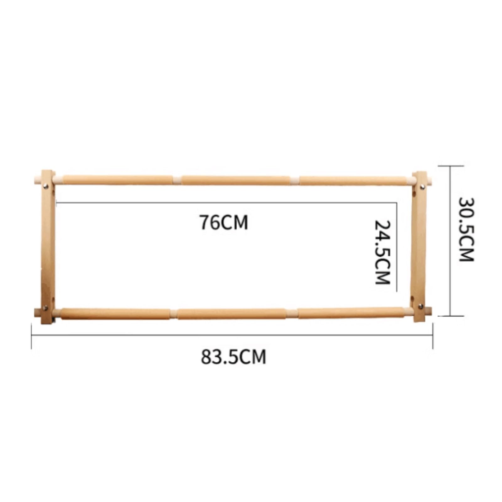 Supporto per ricamo Telaio per arazzo da ricamo Telaio per punto croce in legno di faggio con tubo in cartoncino ABS adatto per tessuti da ricamo di più dimensioni Ricamo