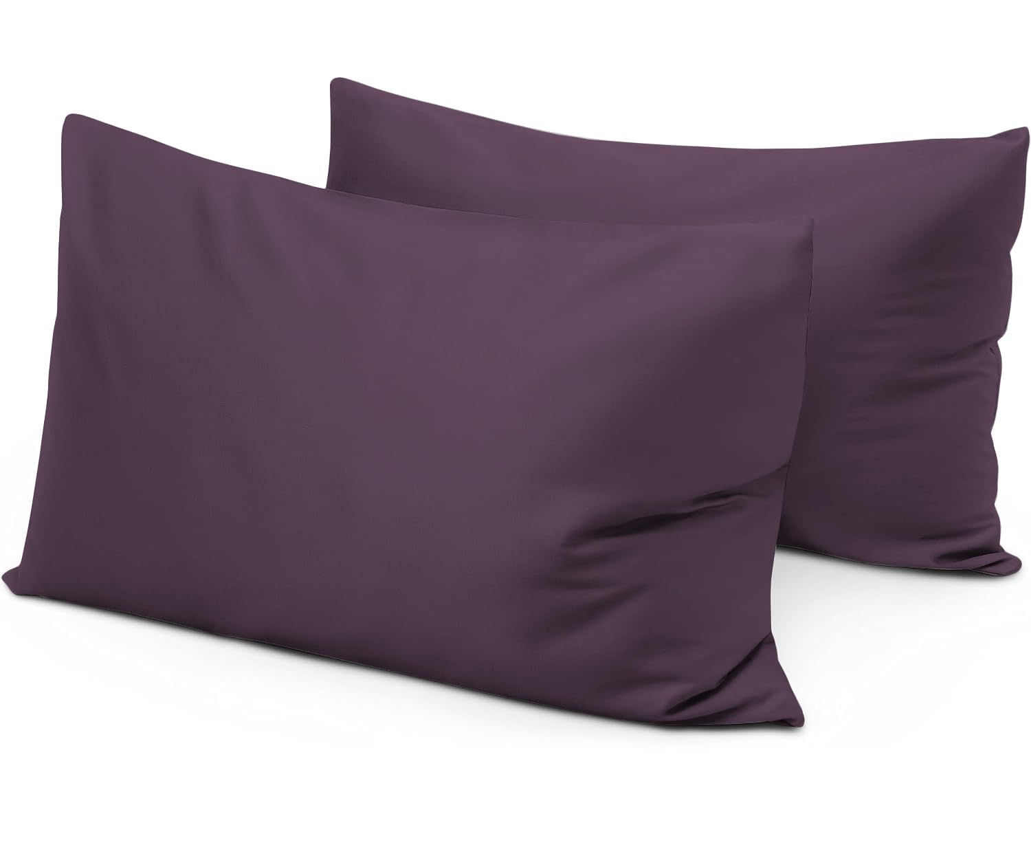 Toddler Travel Pillow Cases 12x16 Set of 2 Plum 100% Egyptian Cotton — image 1