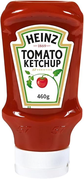 Heinz Tomato Ketchup Upside-Down Bottle 460g x 1 bottle