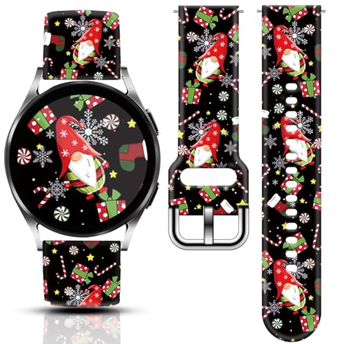 AYCQ Christmas Gnome Watch Band for Samsung Galaxy Watch Holiday