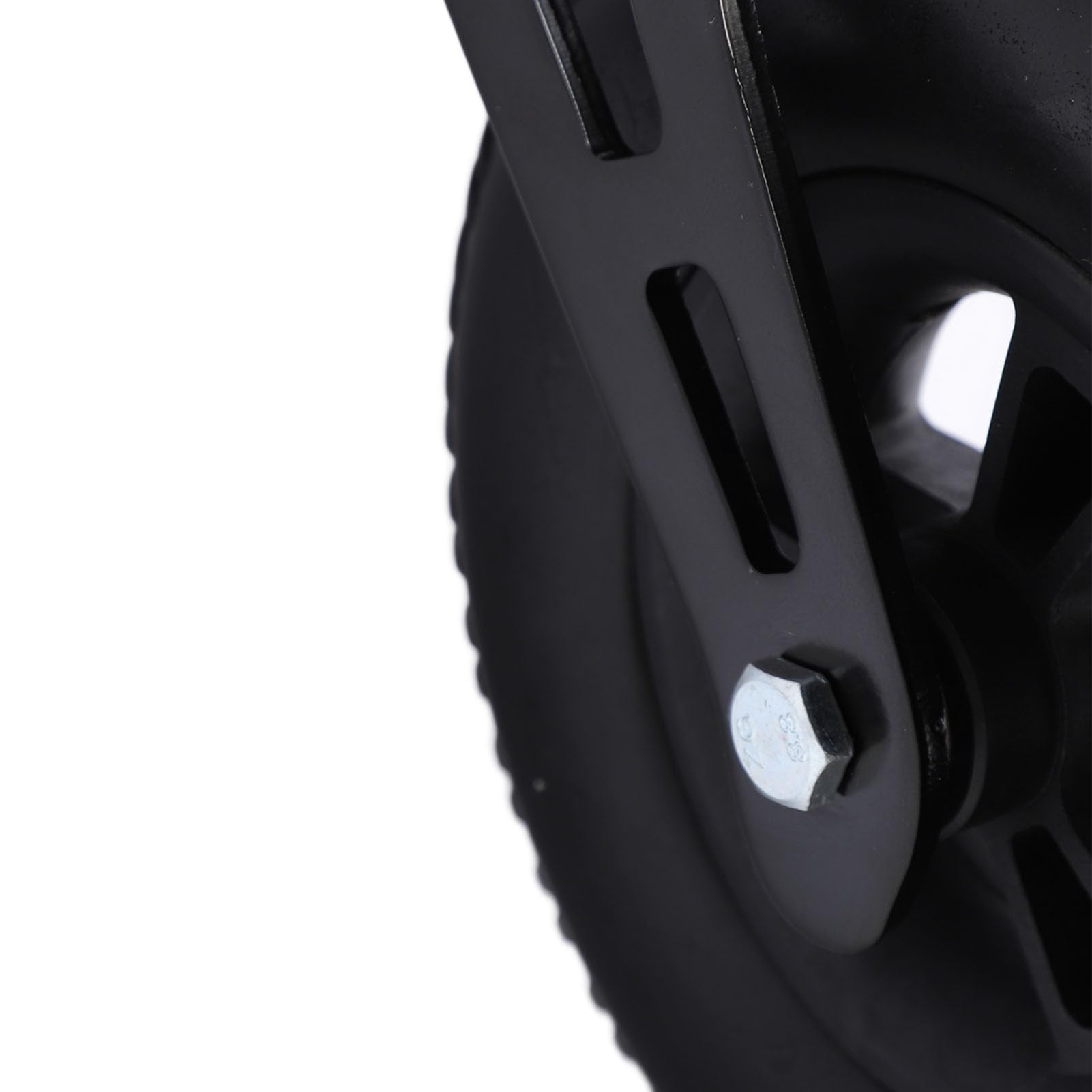 Bewinner Rueda Delantera para Silla de Ruedas de 8 Pulgadas, Repuesto Universal, Rueda Sólida con Soporte de Carga Fuerte de 120 Kg, Delantera de Acero de Aleación de PU Suave y Resistente para