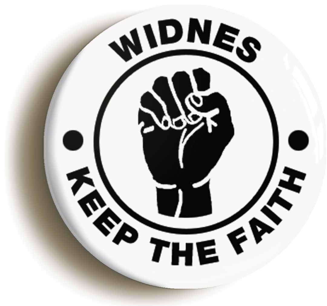 Widnes Keep The Faith Northern Soul Fridge Magnet (Circular 2inch / 50mm Diameter)