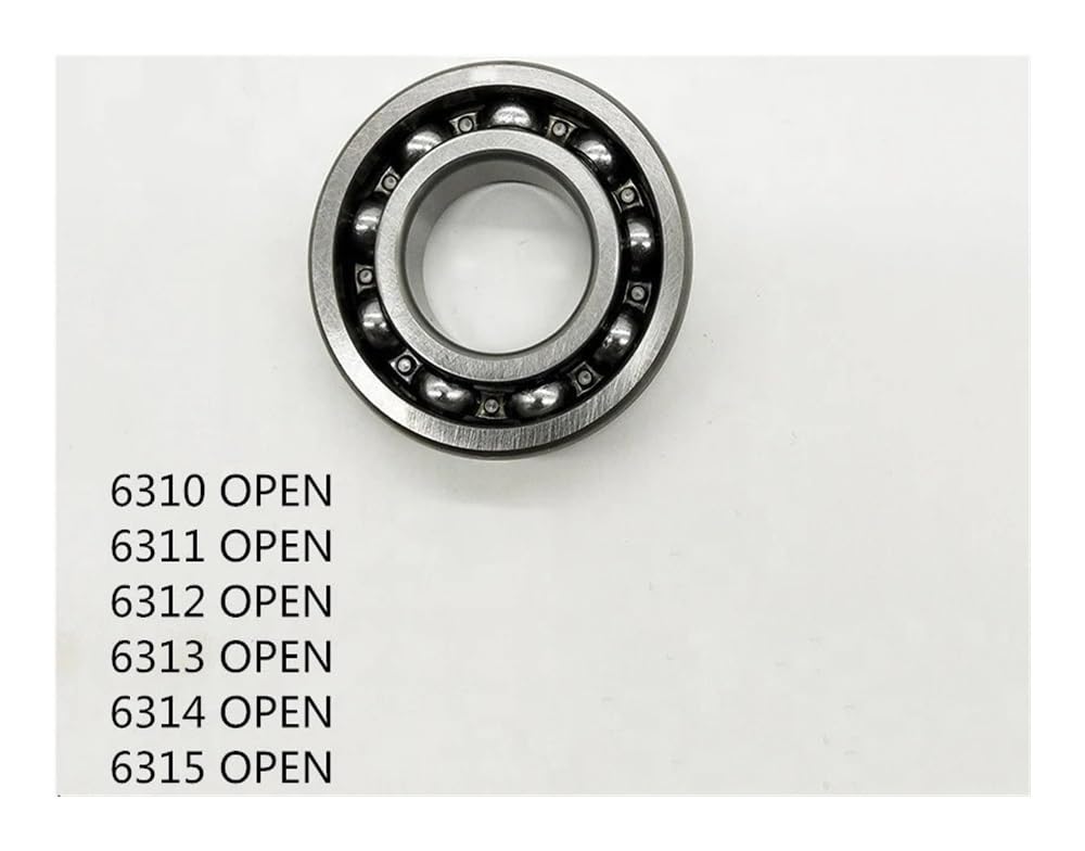 Rodamiento Bolas Moto 6310 6311 6312 6313 6314 6315 Rodamiento Abierto ABEC-3 P6 1 Pieza para Motocicletas Rodamientos De Bolas del Cigüeñal del Motor Sin Grasa