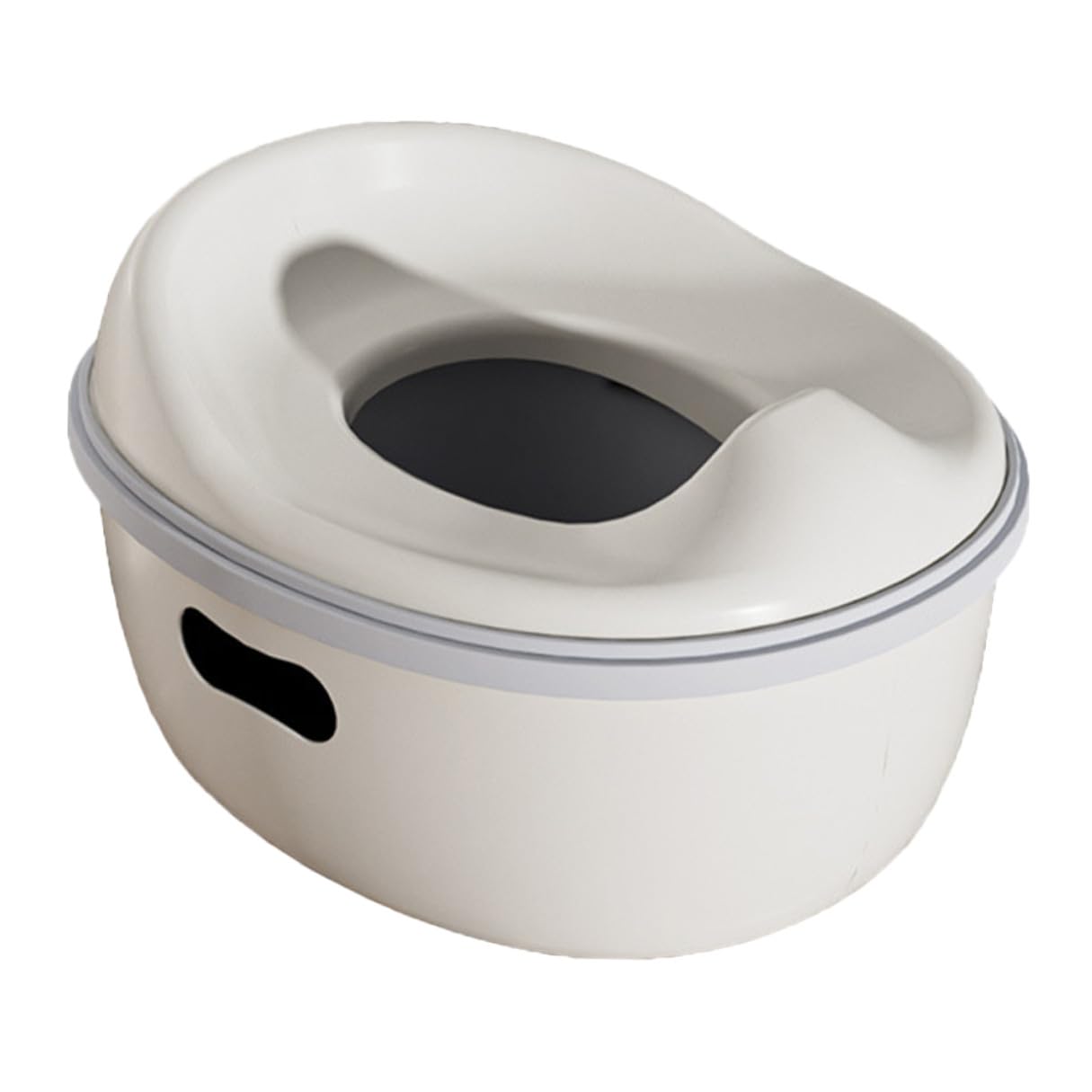 3-in-1 Potty Training Toilet Seat and Step Stool Ladder for Boys and Beige Multi-Functional Toilet with Removable Potty for Training and Travel