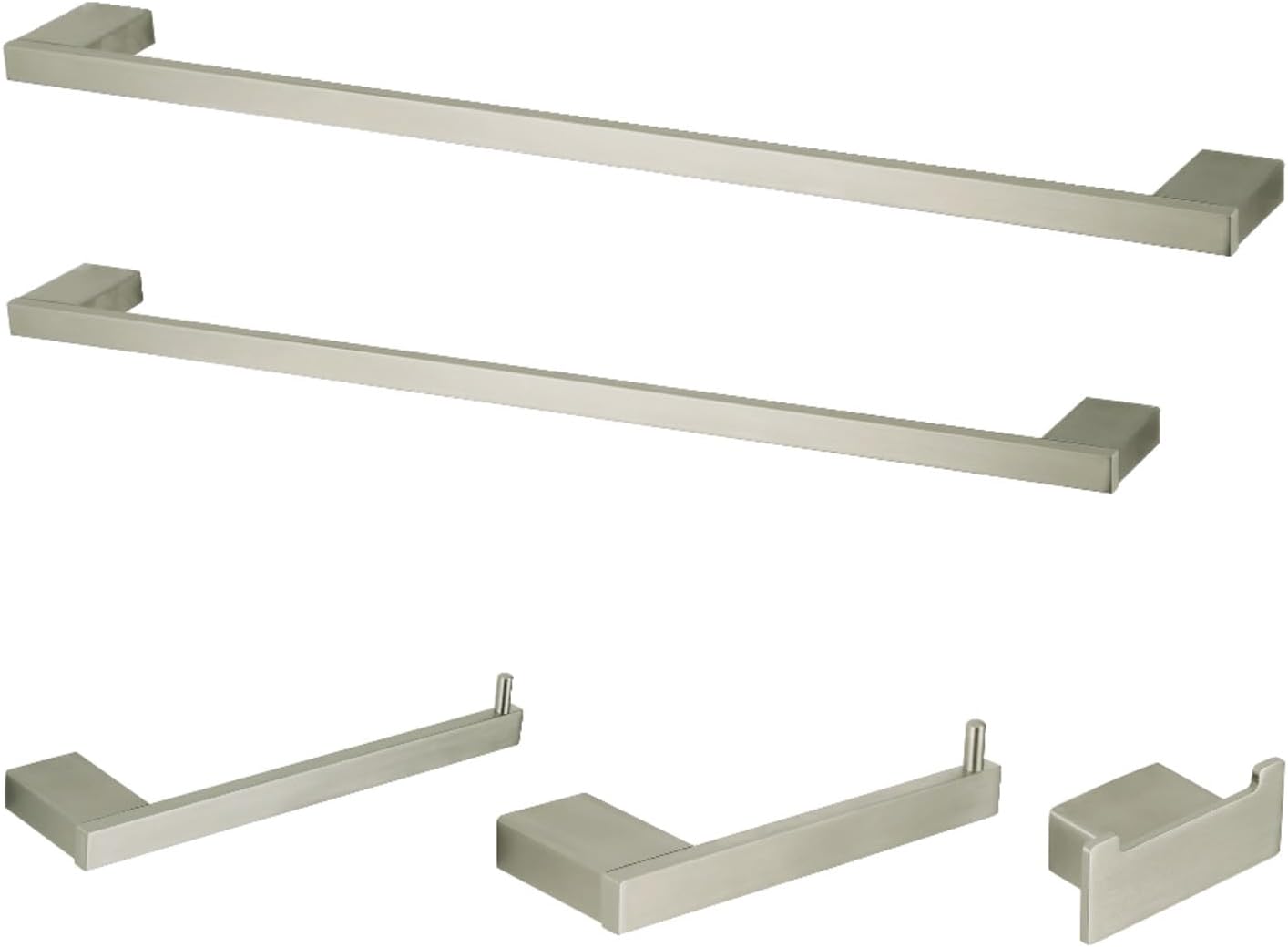 Kingston Brass BAHK6312478MB Metzinger 5-Piece Bathroom Accessory Set, Matte Black