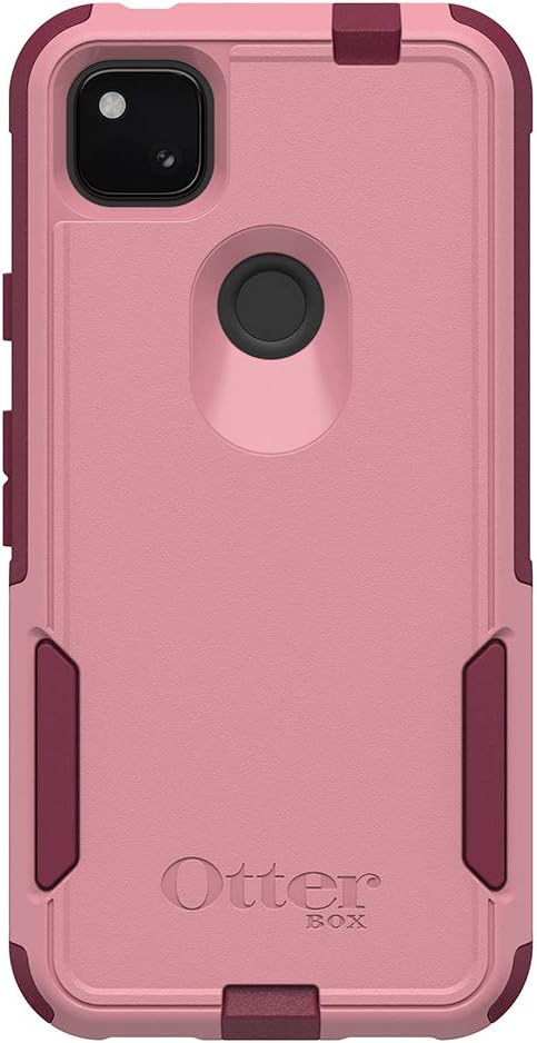 OtterBox Commuter Series Case for Google Pixel 4a (ONLY, Not Compatible with 5G Version) - Cupids Way (ROSEMARINE Pink/RED Plum)