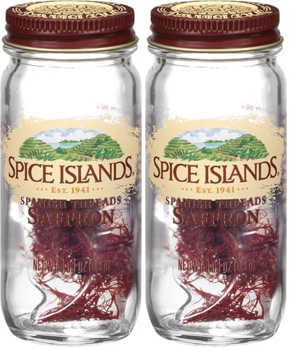 Spice Islands Saffron Threads, 0.035 Ounce (Pack of 2)