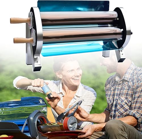 Image of Portable Solar Barbecue Cooker,Parabolic,360° Vacuum Concentrating Heat/Convenient/Durable,For 2-3 People Backpacking Hiking Family Party,Singleuseforlight