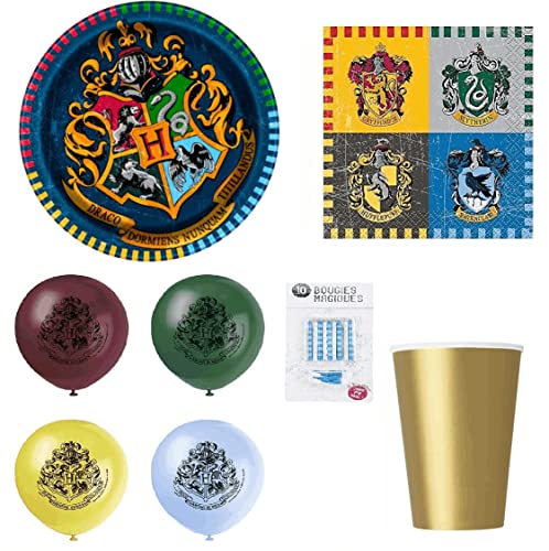 Geburtstagsset Harry Potter 70-teilig 16 Kinder Dekoration Party Cover
