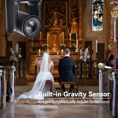 Image of TONGVEO AI Auto-Tracking PTZ Camera: 20X Optical Zoom 1080P 60fps HDMI SDI USB PoE Video Camera for Church Worship Live Streaming, Conference Room Webcam for OBS