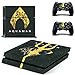 FENGLING Adesivi PS4 Justice League Aquaman Adesivi Skin Play Station 4 Decalcomanie di Gioco per Skin PS4 Console e Controller Playstation 4