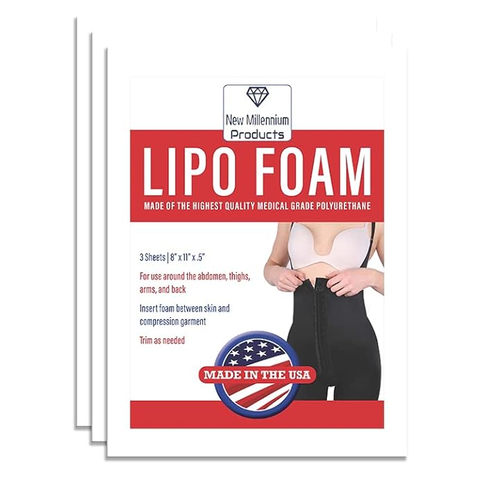 Buy LIPO FOAM SHEETS FOR POST SURGICAL USE WITH COMPRESSION GARMENT AFTER LIPOSUCTION TUMMY TUCK