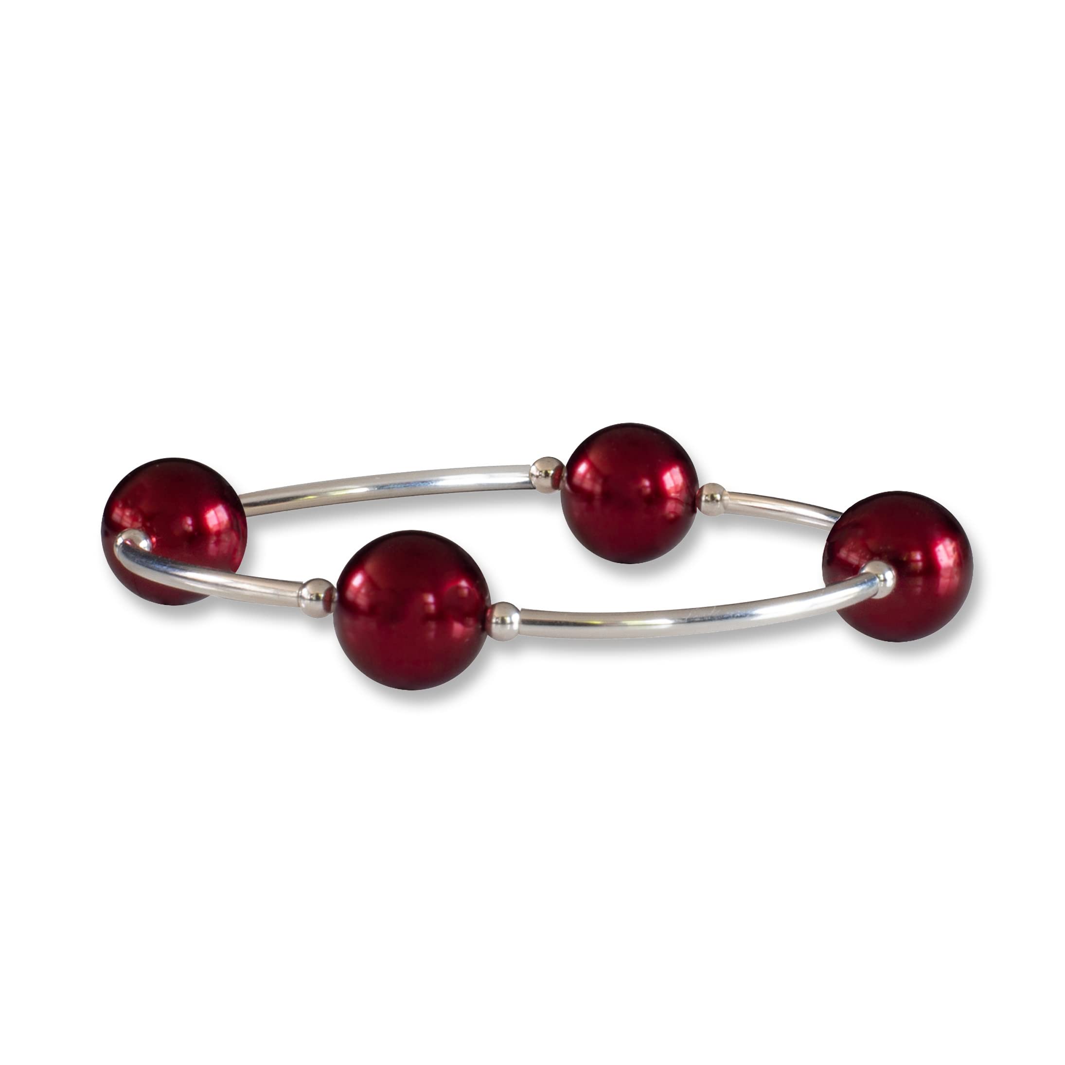 Made As Intended the Blessing Bracelet - 12mm Bordeaux Pearls