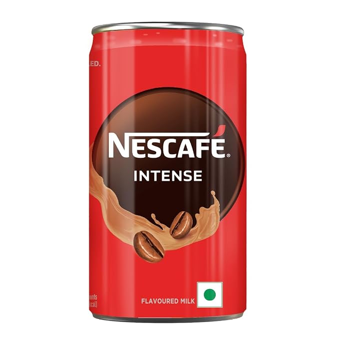 Nescafe Ready to Drink, Coffee Flavoured Milk - Intense Cappuccino, 180ml, Can
