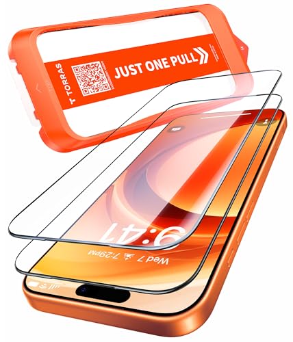 TORRAS Präzise für iPhone 17 Pro für Panzerglas [Full...