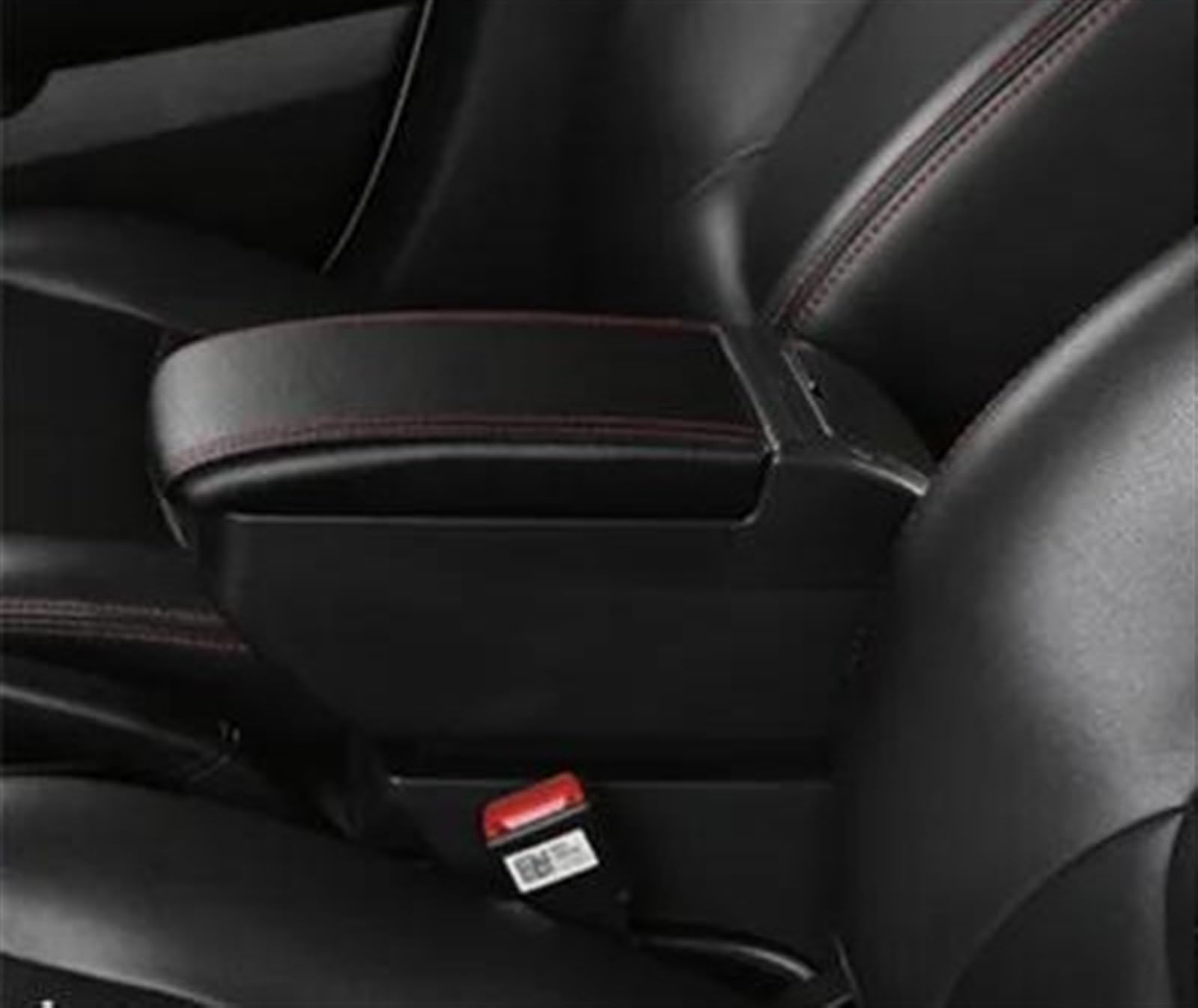 NOHEEU Car Interior Accessories Center Console Storage Box Multifunctional Armrest For I20 2021 2022(F Black Red No USB)