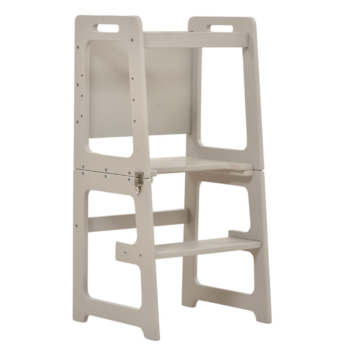 Avenlur Date 4-in-1 Foldable Tower - Toddler Step Stool with Chalkboard, Desk and Chair - Montessori and Waldorf Style Stool for Ages 18 Months to 6