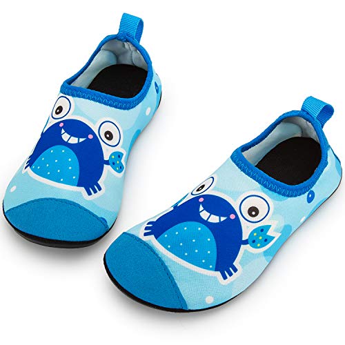 CROVA Boys Girls Water Shoes Quick Dry Aqua Socks Non-Slip Barefoot Shoes