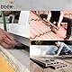 DECKLINE Abstandshalter Kunststoff - 100 Stück - 34 x 100 x 5 mm - Set - Distanzklötze für Fußböden, Fenstern, Türen - Verglasungsklötze - Unterlegplatten - Fensterklötze