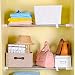 BAOYOUNI Extensible Armario Rack de Almacenamiento de estantería Ajustable Separador Armario Armario...