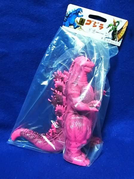 1989 ビオゴジ 350 ピンク 墨色 マーブル/ソフビ/マルサン ゴジラ70